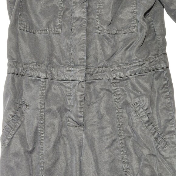 Young Fabulous & Broke XS Black Long-Sleeve Tencel Jumpsuit Button-Front Closure - Picture 9 of 12